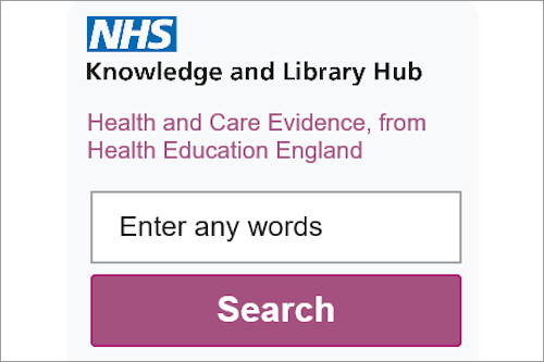 NHS Knowledge and Library Hub graphic NHS Knowledge and Library Hub graphic
